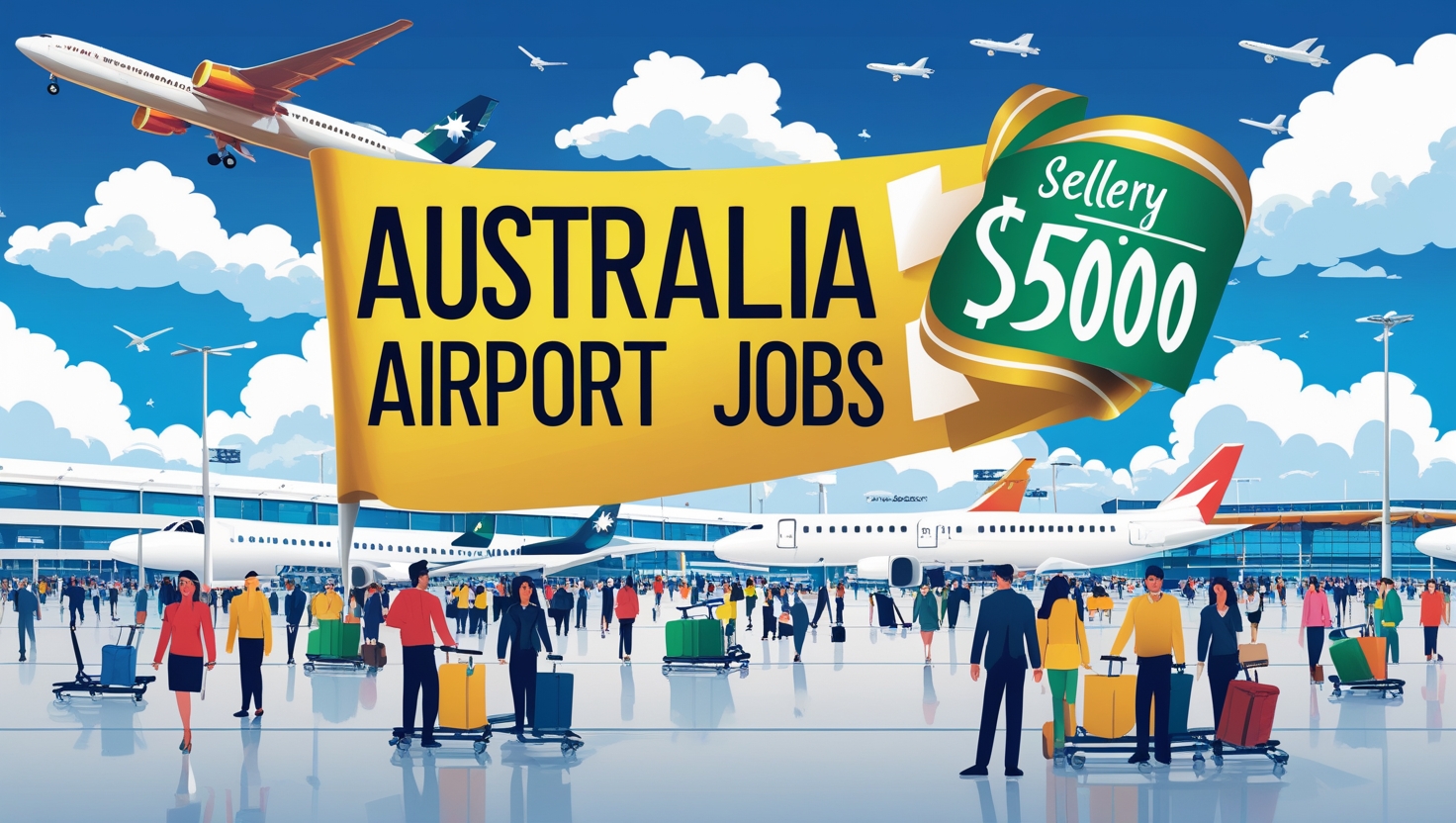 Australia Airport Jobs sellery $5000 apply