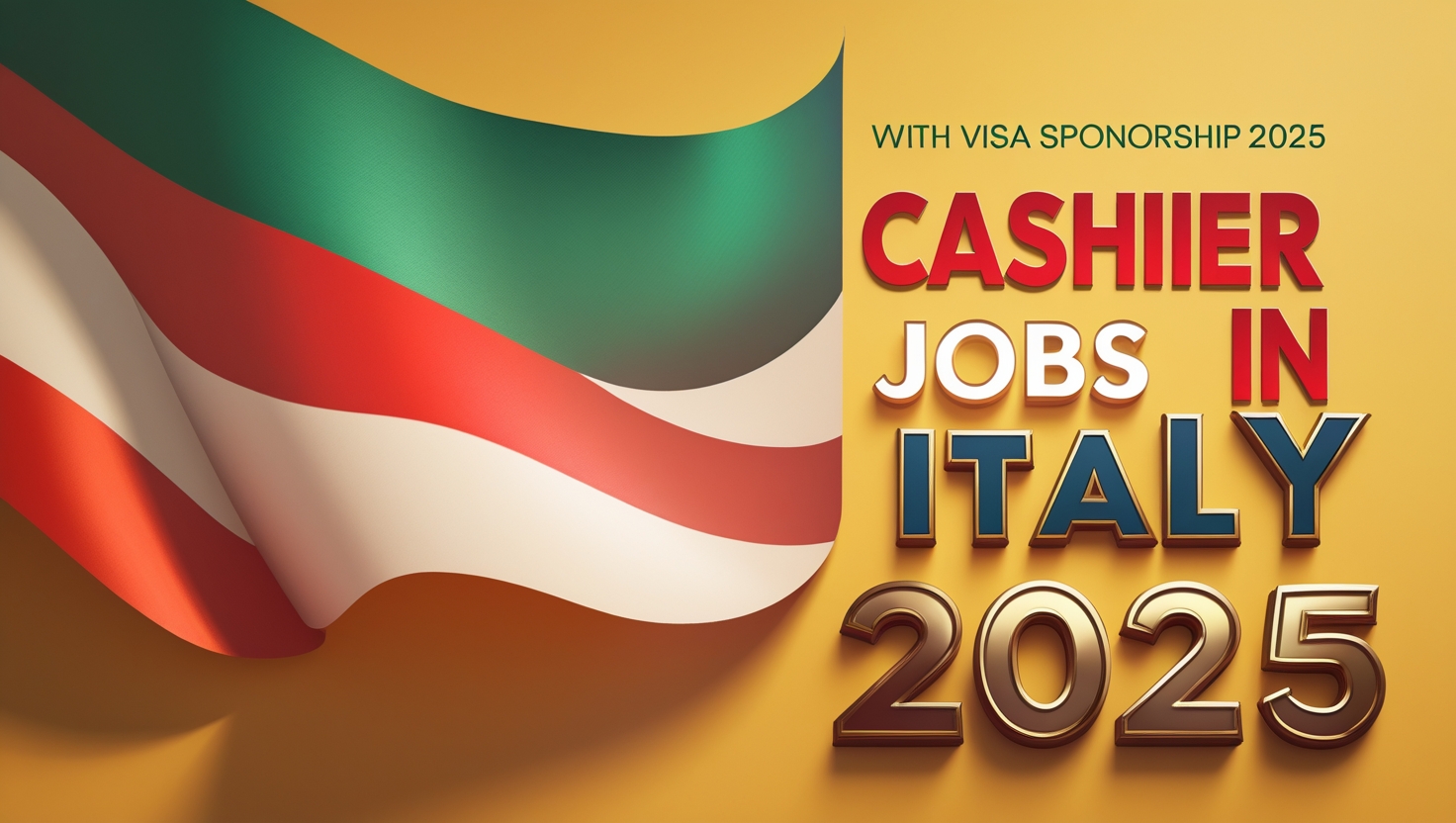 Cashier Jobs in Italy with Visa Sponsorship 2025