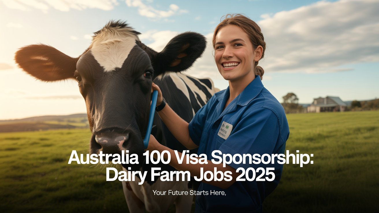 Australia 100 Visa Sponsorship: Dairy Farm Jobs and Work 2025 Guide