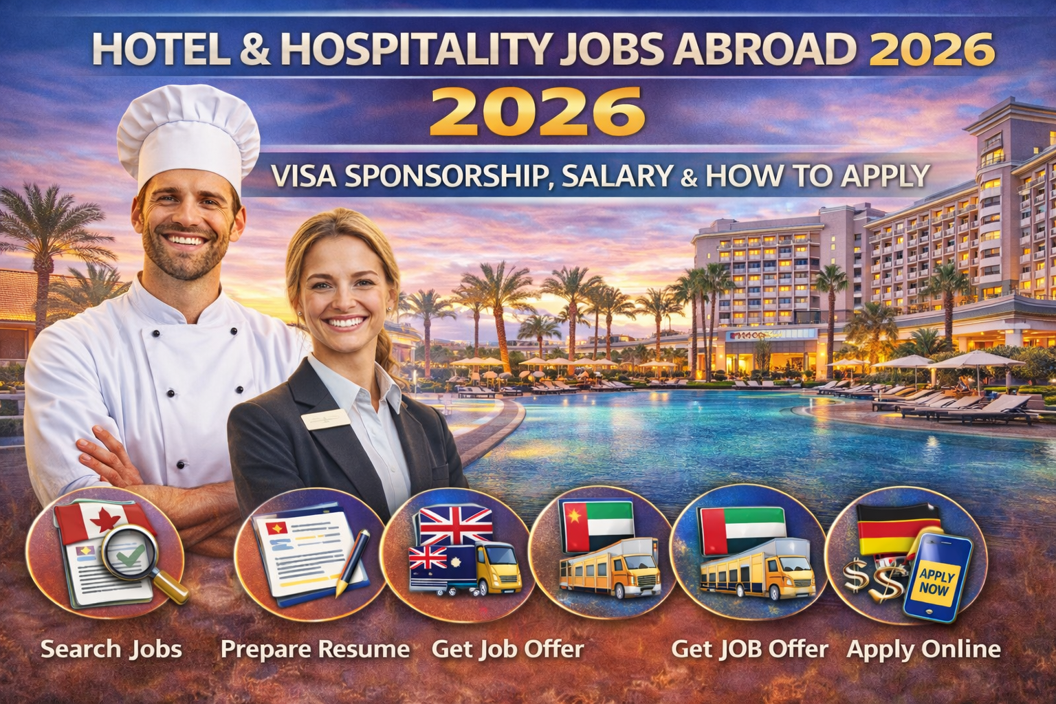 Hotel & Hospitality Jobs Abroad 2026: Visa Sponsorship, Salary & How to Apply